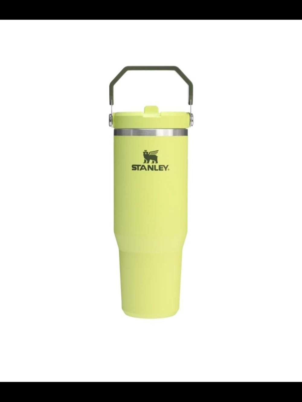 Stanley Green Flip Straw Tumbler with Carry Handle 30 oz New